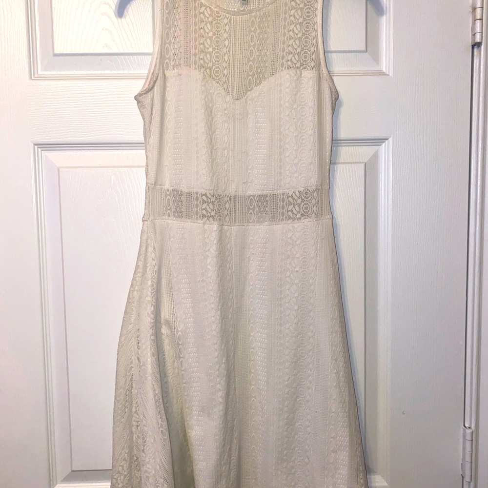 Lace cut out dress